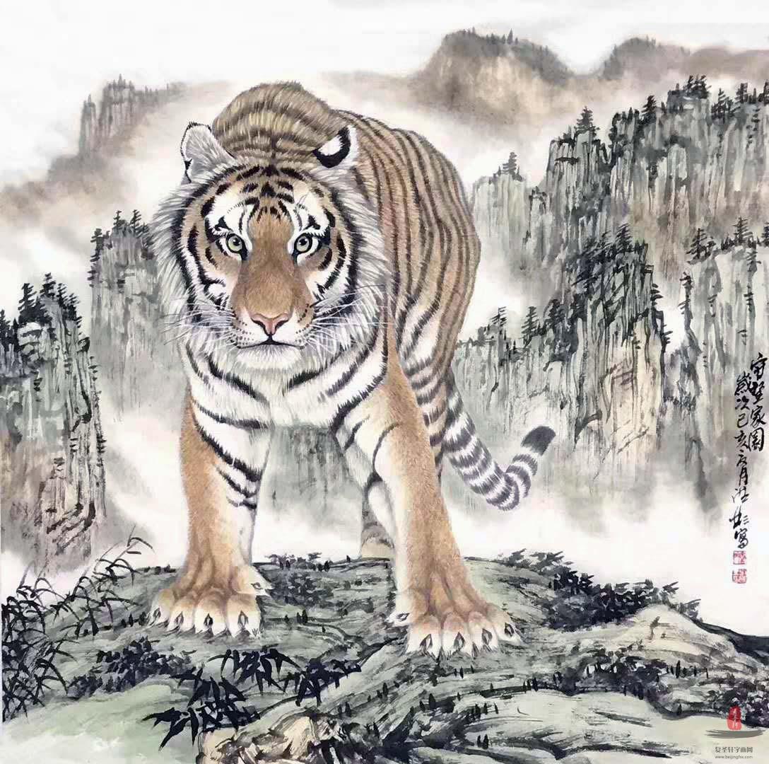 秦洪彬 动物画《守望家园》